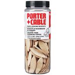 PORTER-CABLE Joiner Biscuits, No. 10 Plate, 125-Piece (5561) , Brown