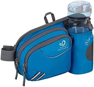 WATERFLY Fanny Pack Waist Bag: Waist Pack for Women Men with Water Bottle Holder Hiking Fanny Pack for Running Walking DogWalking Travel Cycling
