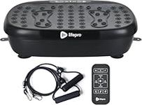 LifePro Hexaplate Lite Vibration Plate Exercise Machine with Magnetic Acupoints -Vibration Plate Machine for Full Body Workout -Vibrating Plate with Loop & Resistance Bands for Fitness