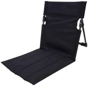 Hbluefat Beach Lounge Chairs with Back Support Backpack Folding Beach Chair Portable Lounger for Travel, Tanning and Sunbathing (Black)
