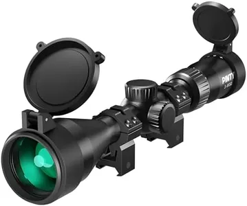 Pinty 3-9x50 Rifle Scope, Multicoated Lens Optical Riflescope, Shockproof BDC Reticle Scope for Hunting Shooting, Scope Mount Rings Included