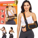 Yaoociy Arm Sling for Women Men, Shoulder Sling Immobilizer, Arm Sling for Elbow Injury, Shoulder Injury, Left Right Arm Sling for Wrist Injury,Torn Rotator Cuff,Arm Broken, Dislocated, Fracture(L-XL)