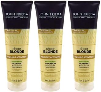 John Frieda sheer blonde Highlight Activating Enhancing Shampoo For Lighter Blondes 8.45 oz (Pack of 3)