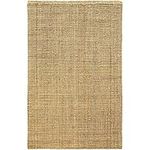 casa pura Natural Jute Rug - Modern Living Room Rug | Natural Fibre Jute Rug | Eco Friendly Woven Rug for Kitchen, Hallway, Bedroom | Natural - 120x180 cm