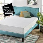 Viscoplastic foam mattress with green tea ZINUS | Adaptable 7-zone mattress | 135 x 190 cm | Height 25 cm | Boxed mattress | Pressure relief | OEKO-TEX certified