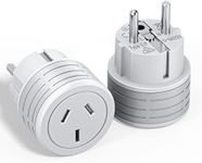 HEYMIX EU Travel Adapter, AU to EU Universal Travel Plug, EU to AUS International Power Adapter, Europe to Australia Travel Power Plug for Spain,Italy,German,France,Polan,Switzerland,Belgium (2-Pack)