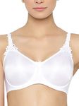 Triumph International Women's Non Padded | Underwired | Minimizer 40G White | Polyester Full-Coverage Bra | Pack of 1