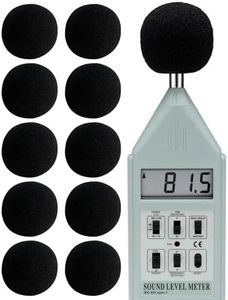 Sper Scientific Replacement Wind Screen for Sound Meter 840091 – Sound Neutral, Highly Porous Foam, Reduces Wind & Environmental Noise, Fits All Sper Scientific Digital Sound Meters - 10 pc