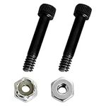 Pellet Grill Auger Motor Shaft Nut & Bolt Kit Fit for Traeger, Pit Boss, Z-Grills, Rec Tec, Camp Chef AC Pellet Grill, Auger Motor Shear Pin for Wood Pellet Smoker Grills, Replace 74072 74073-2 Pack