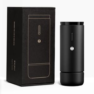 TIMEMORE Electric Coffee Grinder Portable - Adjustable Burr Grinder with 30 Precise Settings, Auto Stop & Clog Protection for Espresso, Pour-Over, French Press Moka,for Home Outdoor Use(Black)