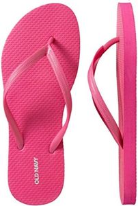 Old Navy Women Beach Summer Casual Flip Flop Sandals, Pink, 8