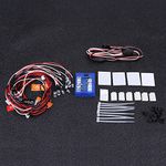 RC Flashing Light, 12 LED Lighting System Kit Simulation Flashing Lights Lamps RC Accessory Compatible with 1/10 RC Car