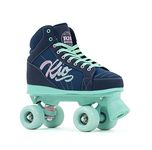 Rio Roller Lumina Quad/Roller Skates (UK 6 / EU 39.5, Navy/Green)