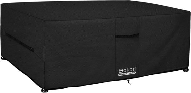 Dokon Waterproof Garden Furniture Cover – Heavy Duty Oxford, Rectangular 250x210x90cm, Black