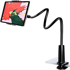 Supporto per Cellulari e Tablet, Flessibile e Regolabile Collo Oca Pigra Metallo Supporto per 4-12 Pollici Telefon, iPhone, Android Smartphone,Titolare da Cucina e Ufficio