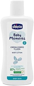 Chicco Baby Moments Crema Corpo Fluida con Latte di Mandorla, Crema Corpo Bambini, con Formula Naturale, 0+ Mesi - 200 ml