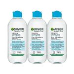 Garnier Micellar Cleansing Water, All-in-One Cleanser and Waterproof Makeup Remover, Cleanses and Soothes, For Face, Lips & Eyes, For All Skin Types, 3x400ml