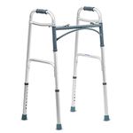 KosmoCare Premium Imported Light Weight Aluminum Height Adjustable Folding Walker 2 - Silver