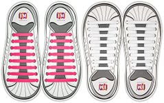 INMAKER No Tie Shoelaces, Pack of 2, Elastic Shoe Laces for Kids and Adults