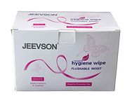 Jeevson Individually Wrapped Flushable Intimate Wipes-Excellent for Travel (1 Box)