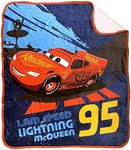 Jay Franco Disney Pixar Cars Lightning McQueen Sherpa Throw Blanket - Measures 50 x 60 inches, Kids Bedding - Fade Resistant Super Soft