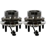 AutoShack Front Wheel Hub Bearing Pair of 2 Driver and Passenger Side Replacement for Pontiac Pursuit 2007-2010 G5 2005-2010 Chevrolet Cobalt 2006-2011 HHR 2003-2007 Saturn Ion FWD 5-Lug HB613208PR
