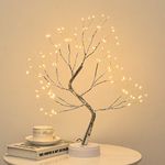 Firefly Bonsai Tree Light - 20'' Fairy Light Spirit Tree Lamp with 108 LED Lights - USB/Battery Touch Switch, Deco of Children's Room, Bedroom, Living Room, Party Wedding and Christmas(Warm Light)