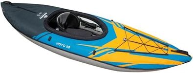 AQUAGLIDE Noyo 90 Inflatable 9 FT Kayaks for Adults Packable Family Friendly Adaptable 1 Person Single Rider Blow Up Touring Kayaking for Recreational Angler Fishing Hunting
