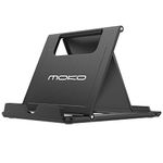 MoKo Phone/Tablet Stand, Foldable Desktop Holder Fit with iPhone 16/Pro/Pro Max/Plus, iPhone 15/Pro/Pro Max/Plus, iPhone 14/Pro/Pro Max/Plus, iPhone 13/Pro/Pro Max/Plus, Black (Large)