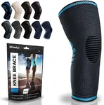 POWERLIX Compression Knee Sleeve for Women & Men, Medical Knee Brace for Arthritis & Knee Pain Relief, meniscus tear & Injury Recovery, Knee Support & Protection for Working out, Running & All Sports