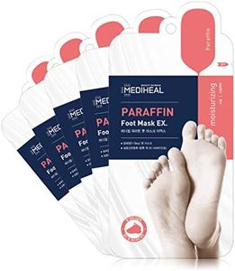 MEDIHEAL Paraffin Foot Mask EX. 5 Pairs, Exfoliating Foot Mask for Dead Skin Removal and Repairing Cracked Heels, Foot Peel Mask for Feet Moisturization and Nourishing Dry & Aging Heels