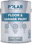 Polar Light Grey Anti-Slip Heavy Duty Floor & Garage Paint - 5 Litres - For Concrete and Stone Floors, High Performance Paint Protection, Hard Wearing Mid-Sheen Finish & Slip Resistant
