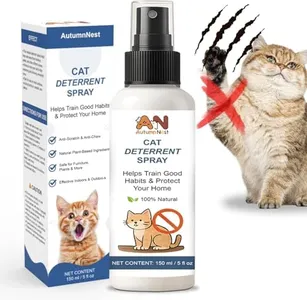 AutumnNest Cat Deterrent Spray – 5 fl.oz / 150ml Indoor & Outdoor Anti-Scratch Training Aid for Cats and Kittens – Non-Toxic Formula with Botanical Extracts – Furniture Protection Spray