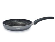 Senora Non-Stick Omega Deluxe Granite Fry Pan, 24 Centimetre, Black, Induction Base, Dishwasher Safe