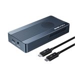 ACASIS 40Gbps M.2 NVMe SSD Enclosure,Built-in Cooling Fan, Support 2280 M-Key(B+M Key),PCIe to Type-C Adapter Compatible for Thunderbolt 3/4 USB 3.2/3.1/3.0,Aluminum SSD Shell Up to 2700MB/s