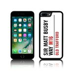 Manchester Old Trafford Silicone Case for all Apple IPHONE Silicone TPU (iPhone 5/5S, BLACK)