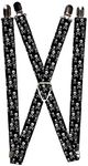 Buckle-Down Men's Suspender-Skulls,