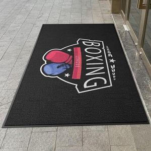 ALLEVIDM Floor Mats Custom Rug Personalized Logo Text Entryway Rugs Indoor Non-Slip Rubber Backing Commercial Door Mats 2.6' x 1.6'