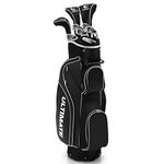 Tangkula 10 Pieces Women's Complete Golf Clubs Set Right Hand, Includes 460cc Alloy #1 Driver & #3 Fairway Wood & #4 Hybrid & #6/#7/#8/#9/#P Irons, Putter, Golf Club Set