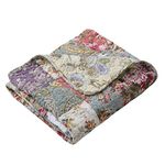 Greenland Home Blooming Prairie Quilted Patchwork Throw