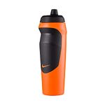 Nike Hypersport Bottle 20 Oz (Bright Mango/Black/Black/Bright Mango) - Rubber, 500 Ml