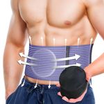 BLITZU Umbilical Hernia Belt for Men and Women – Abdominal Support Binder for Belly Button Hernia Support, Relieve Pain for Incisional, Femoral, Hiatal, & Inguinal Hernia Surgery Prevention Aid S-M