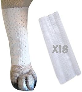 PawFlex Protective Sleeve Tubular Cover - Bandages - for Dogs Cats and Other Pets First Aid Wound Care Comfortable Non-Adhesive Breathable & Water Resistant 18 Strips (yields 36-54 Covers)-(Large)