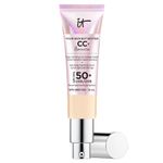 IT Cosmetics Your Skin But Better CC+ Cream Illumination, Light (W) - Color Correcting Cream, Full-Coverage Foundation, Anti-Aging Serum & SPF 50+ Sunscreen - Radiant Finish - 1.08 fl oz