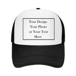 Custom Trucker Hats for Men Women Customized Add Your Text Photo Logo Adjustable Unisex Dad Mesh Personalized Baseball Caps Black