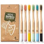 GREENZLA Kids Bamboo Toothbrushes (
