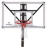 Silverback NXT 54" In-Ground Basketball Hoop with Adjustable-Height Backboard and QuickPlay Design, Black