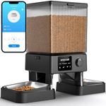 oneisall Automatic Cat Feeder with 5G WiFi, Automatic Cat Food Dispenser for 2 Cats Small Pets, 20 Cups/5L Timed Dry Food Dispenser with APP Control