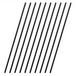 VictorsHome Carbon Fiber Rods 3mm x 300mm Solid Matte Round Bar for DIY Crafts RC Aircraft Model Car 10pcs