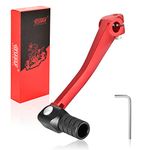 RUTU CNC Gear Shifter Alloy Folding Unbrakable 110CC 125CC Replacement for Dirt Pit Bike CRF50 XR50 Red-Black